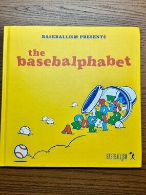 BASEBALPHABET Learn Alphabet Baseball Terms Rhyming Hardcover Book Baseballism